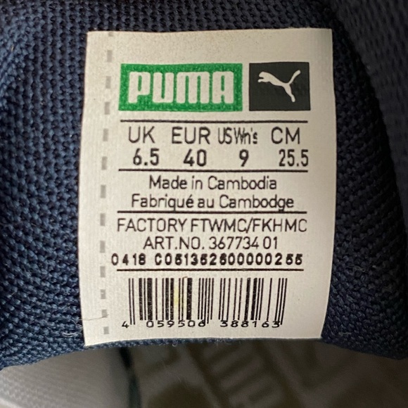 Puma Basket Heart New School White Red Blue Size UK 6.5 / EU 40 / US 9 W… - Picture 5 of 6